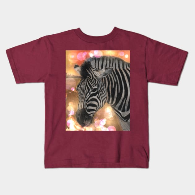 Zebra Kids T-Shirt by teenamarie23art